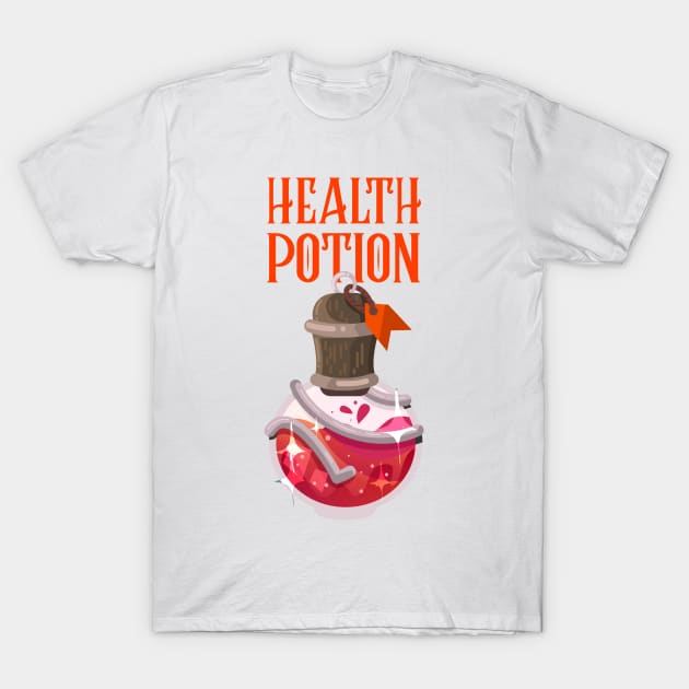 Health Potion RPG Game T-Shirt by M n' Emz Studio